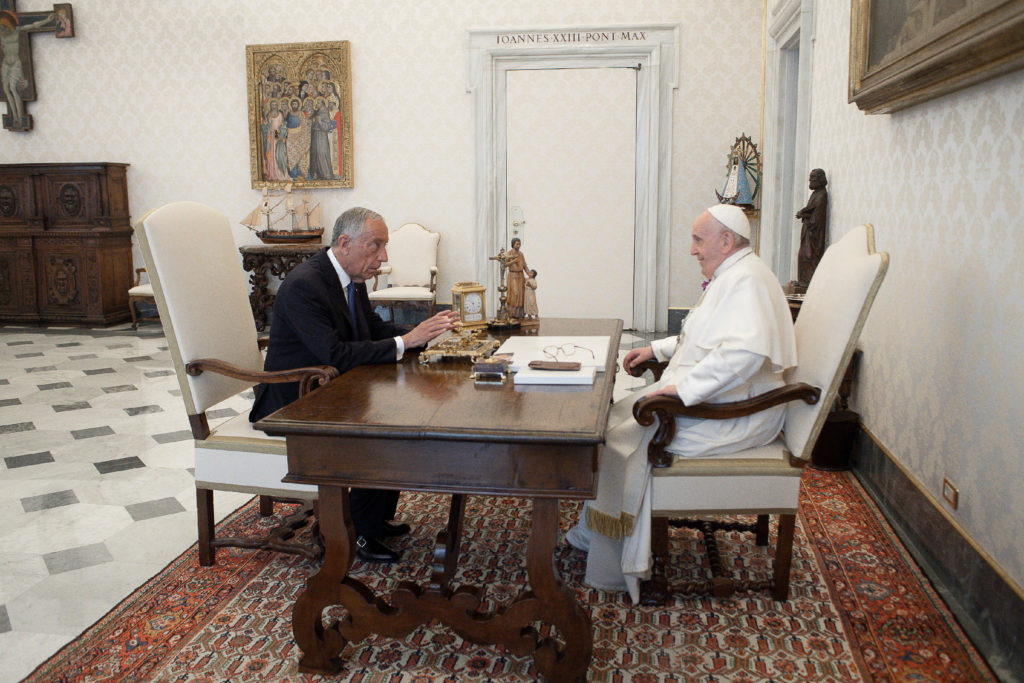 Pope Francis Welcomes President of Portugal