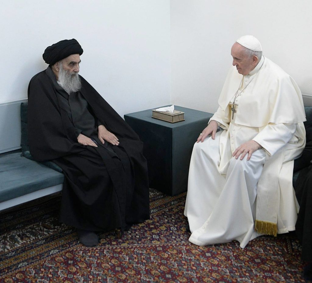 History Made: Pope Francis Meets Grand Ayatollah Al Sistani in Najaf