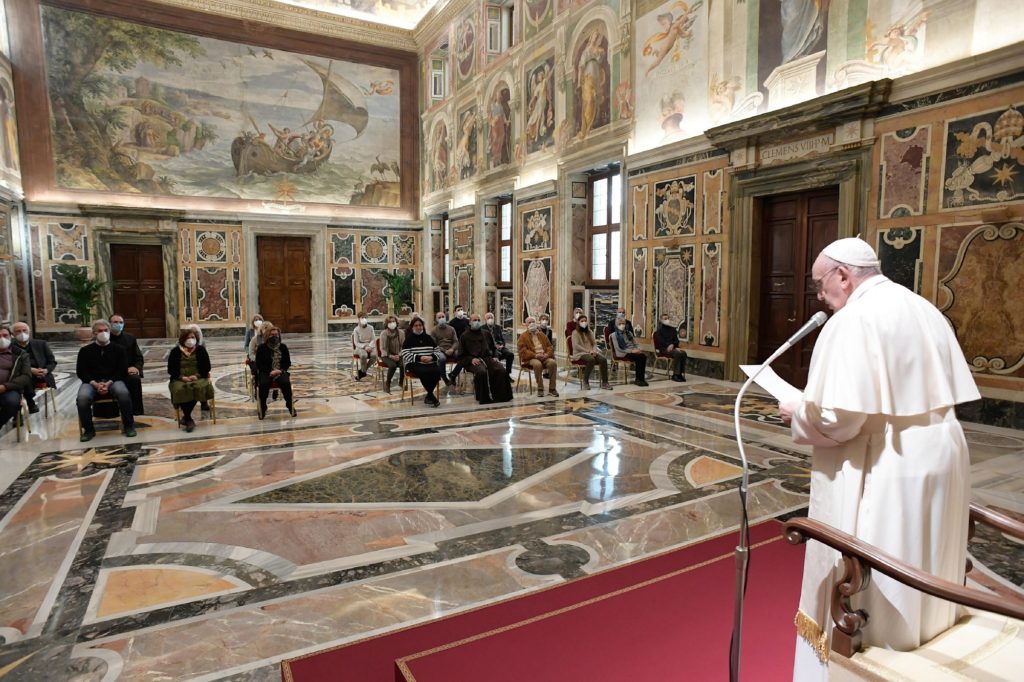 Audiencia del Papa al Centro Franciscano de Solidaridad de Florencia