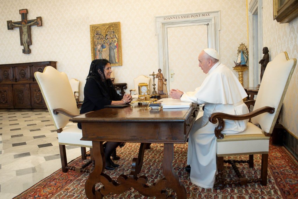 Pope Meets Georgia Pres. Salome Zourabichvili