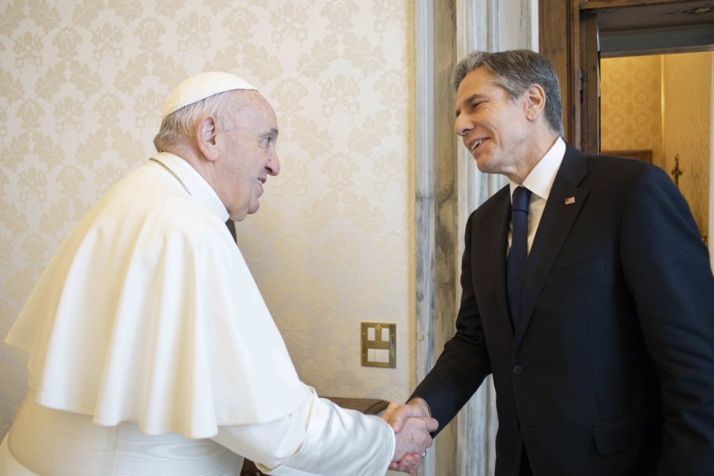 Pope Francis Greets US Secretary of State