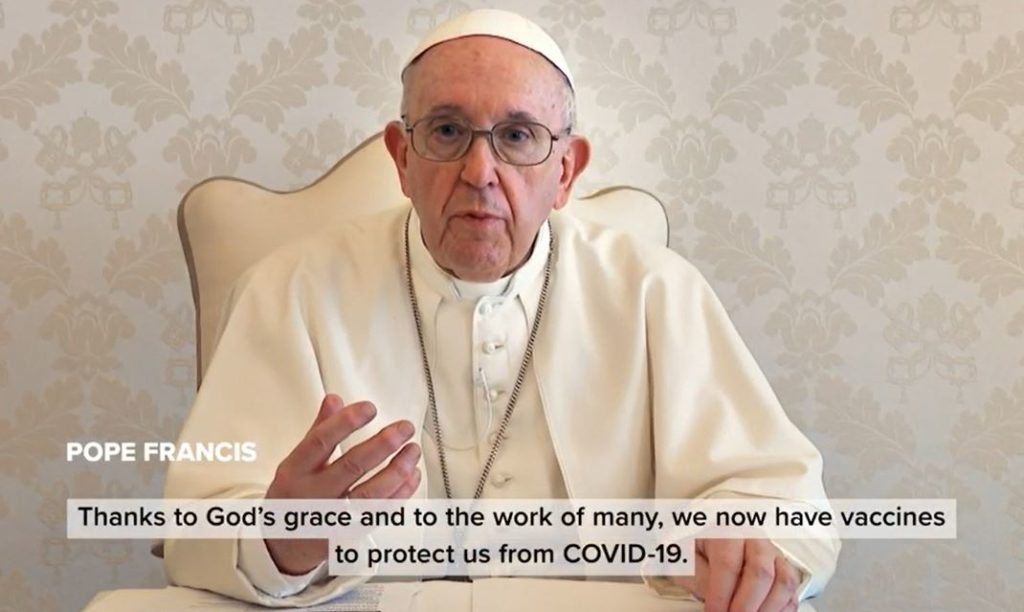 Pope Urges Confidence in COVID-19 Vaccines