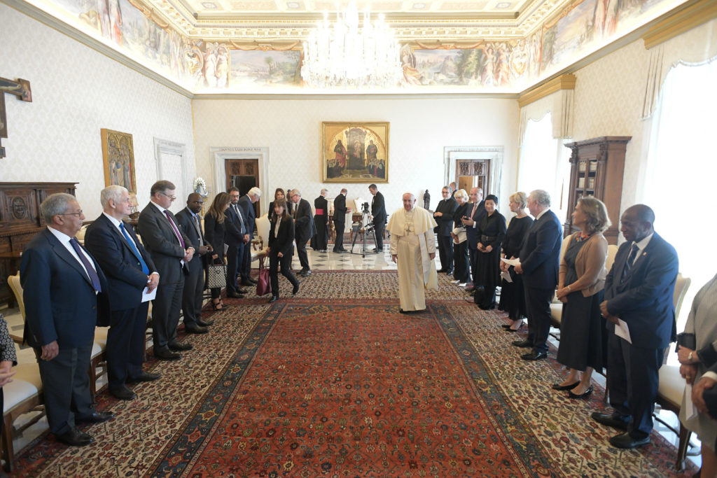 El Papa a Líderes por la Paz: “Promover una cultura de los rostros”