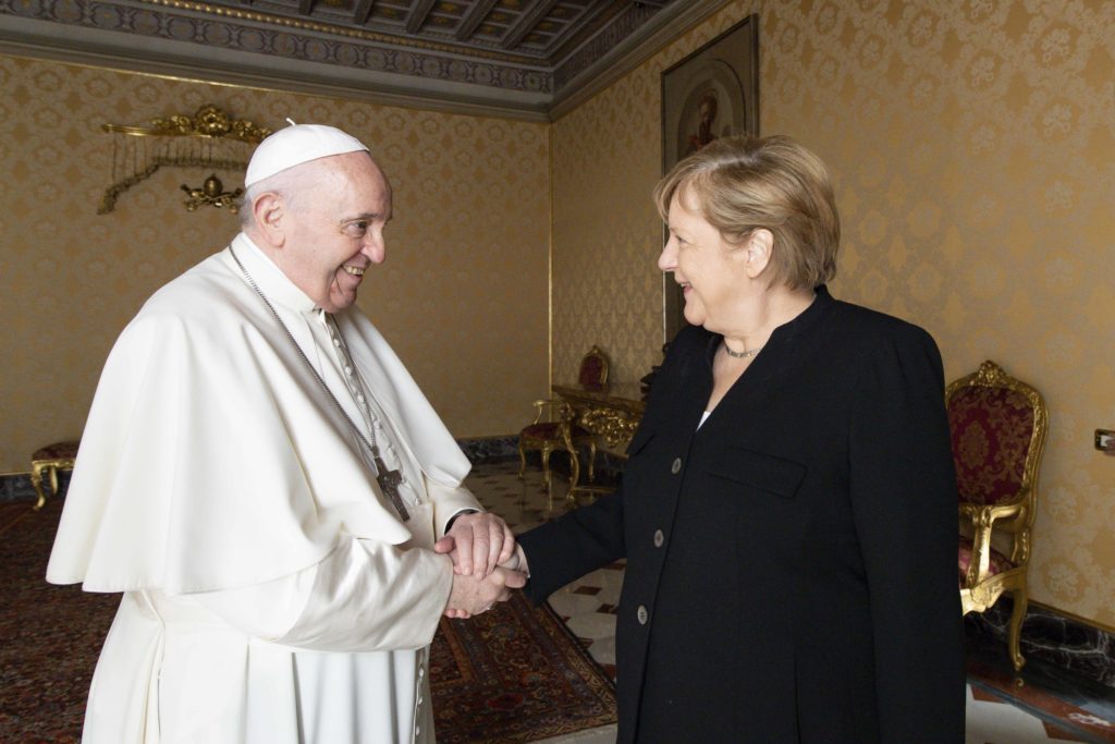 Angela Merkel Bids Farewell to Rome, Pope