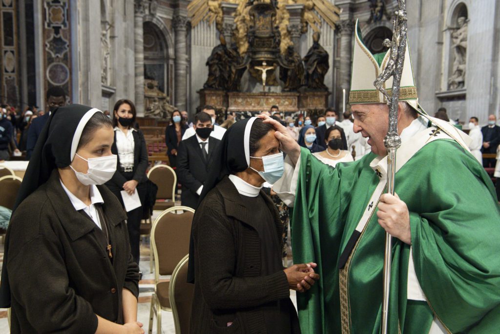 Pope Greets Sister Gloria After Being Released