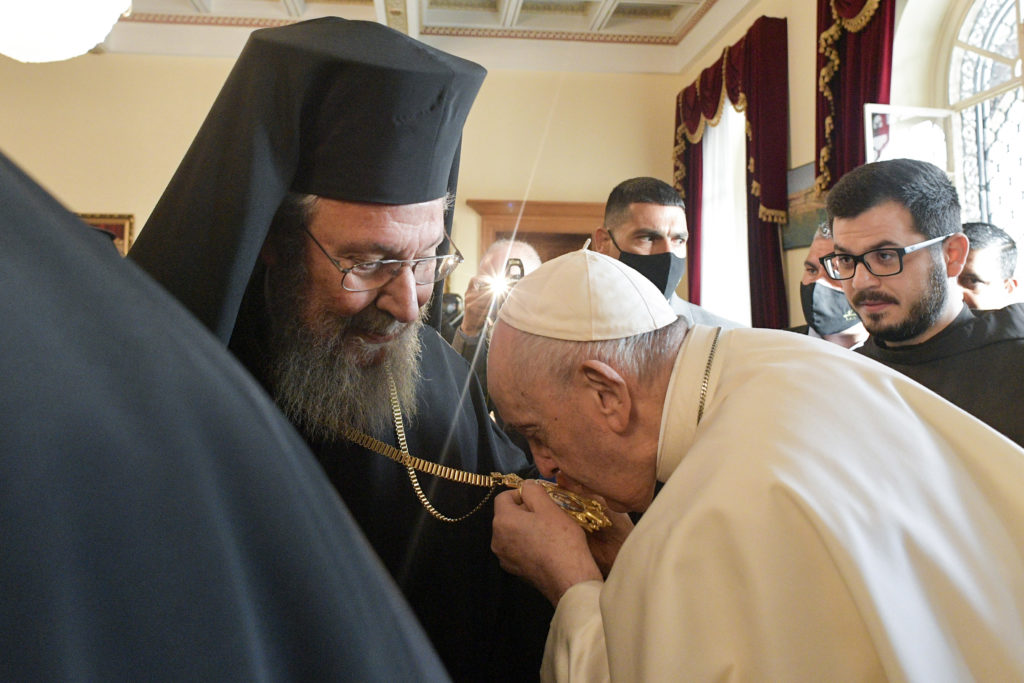 Chipre: Visita del Papa a Crisóstomos II