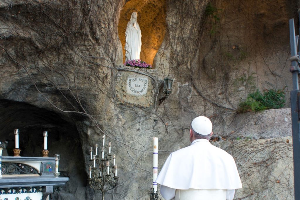 ‘Help Us To Be A Community!’ Pope Asks Virgin of Lourdes