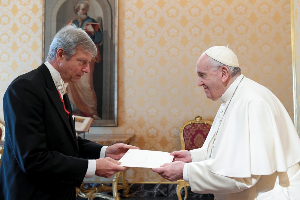 Italian Ambassador Presents His Credentials To The Pope