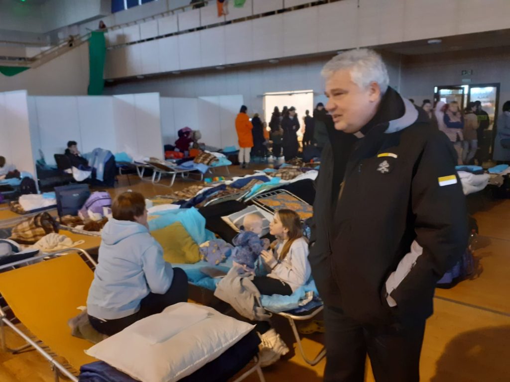 Cardinal Konrad Krajewski Visits Refugees on Polish Border