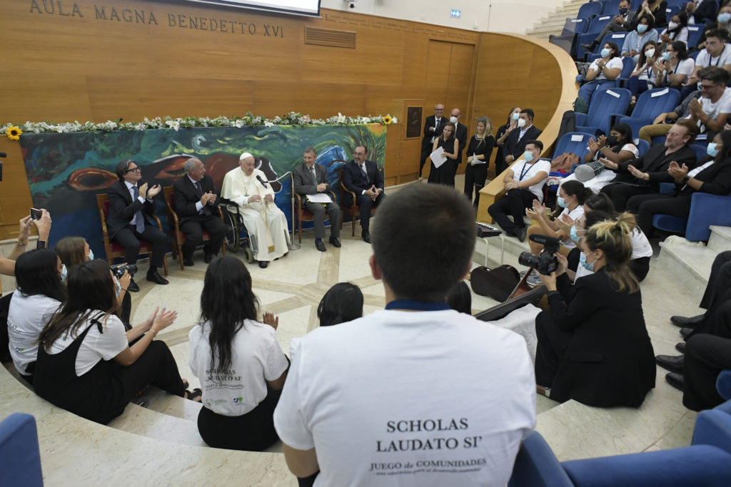 Papa Francesco incontra i giovani di Scholas Occurrentes