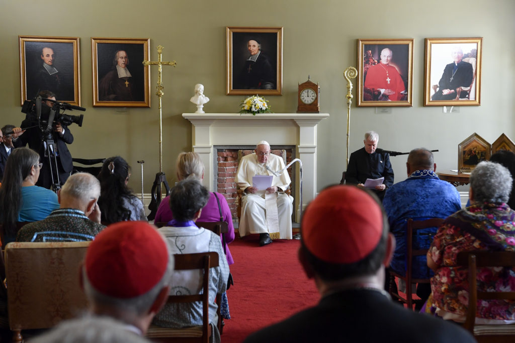 El Papa en Quebec: “Me siento parte de vuestra familia”