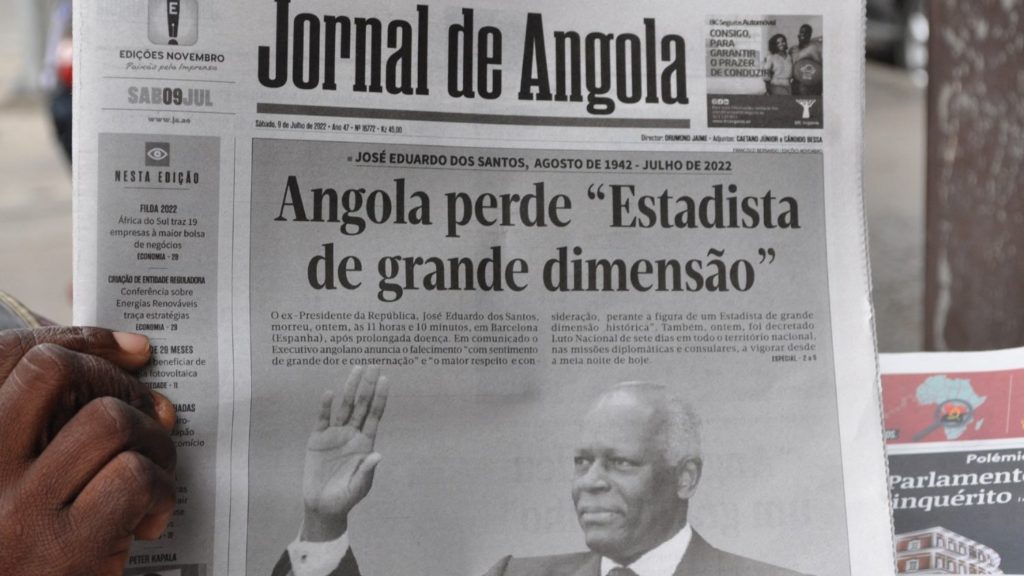 Pésame del Papa por el fallecimiento del ex presidente de la República de Angola