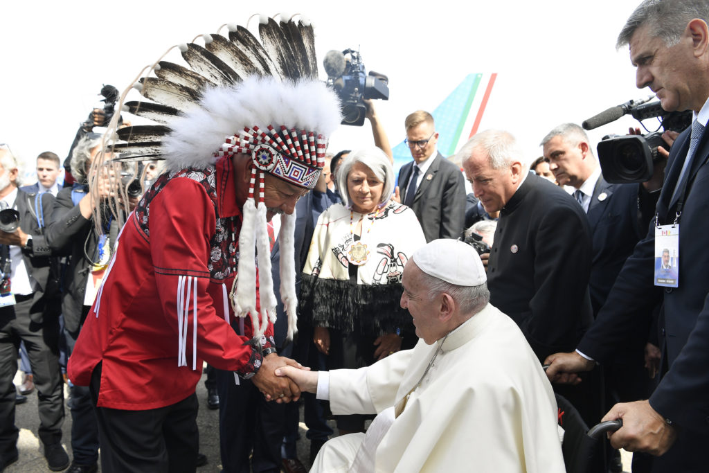 El Papa Francisco ya está en Canadá