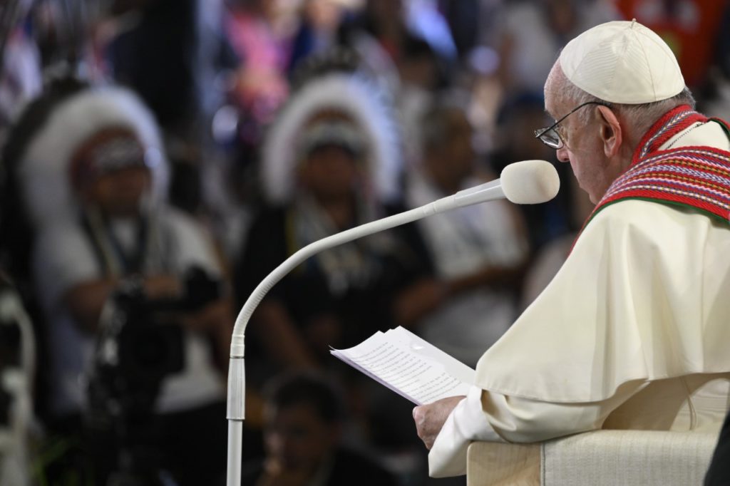 Il Papa al Lac Ste Anne: “porgere l’altra guancia e amare il nemico”