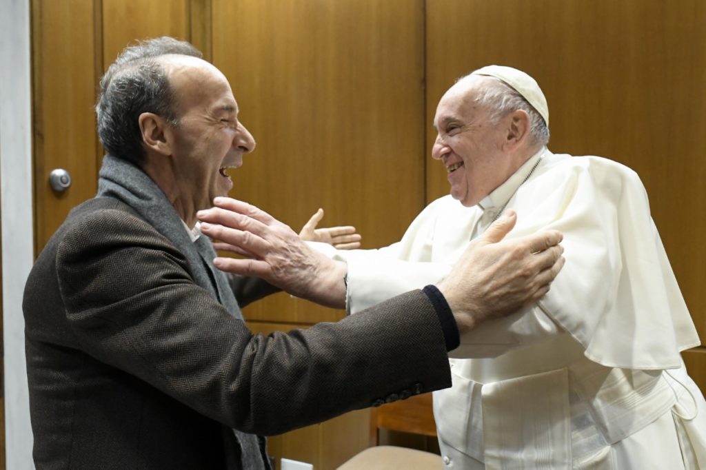 Il Papa Udienza con il Signor Roberto Benigni