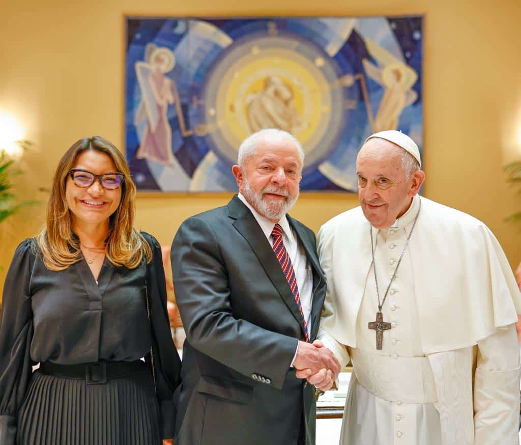 Papa Francesco con Lula da Silva