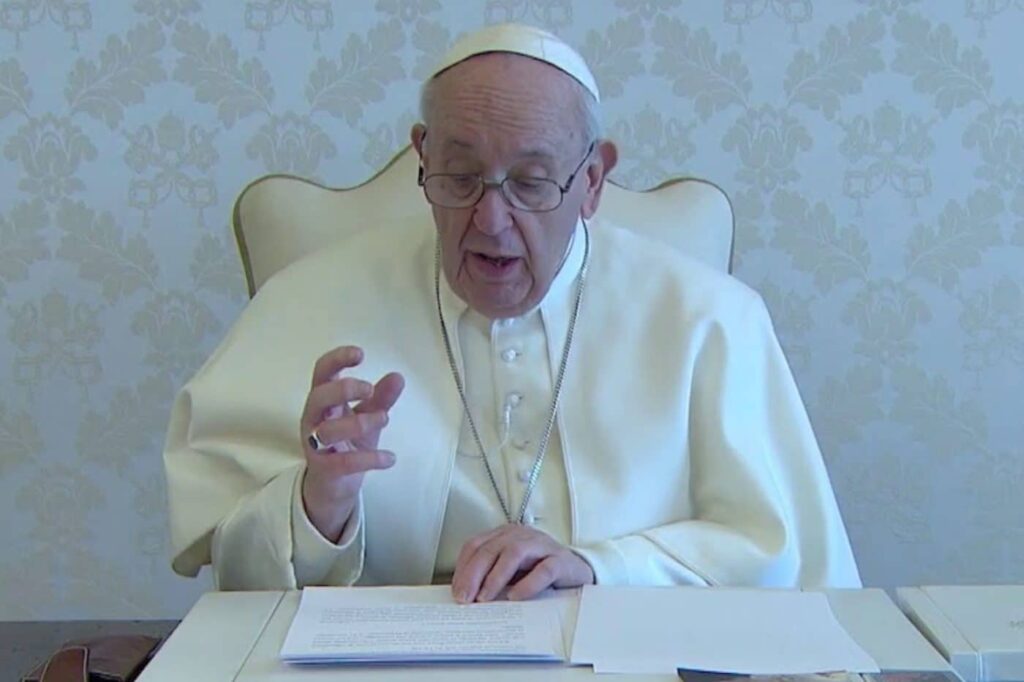 Video of the Pope June 2024: “For those who flee their country”