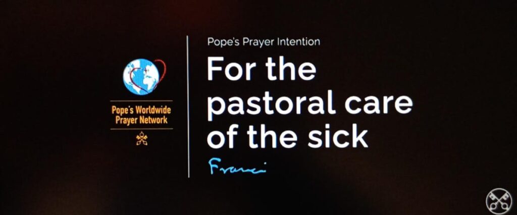 Francis asks to pray for the pastoral care of the sick