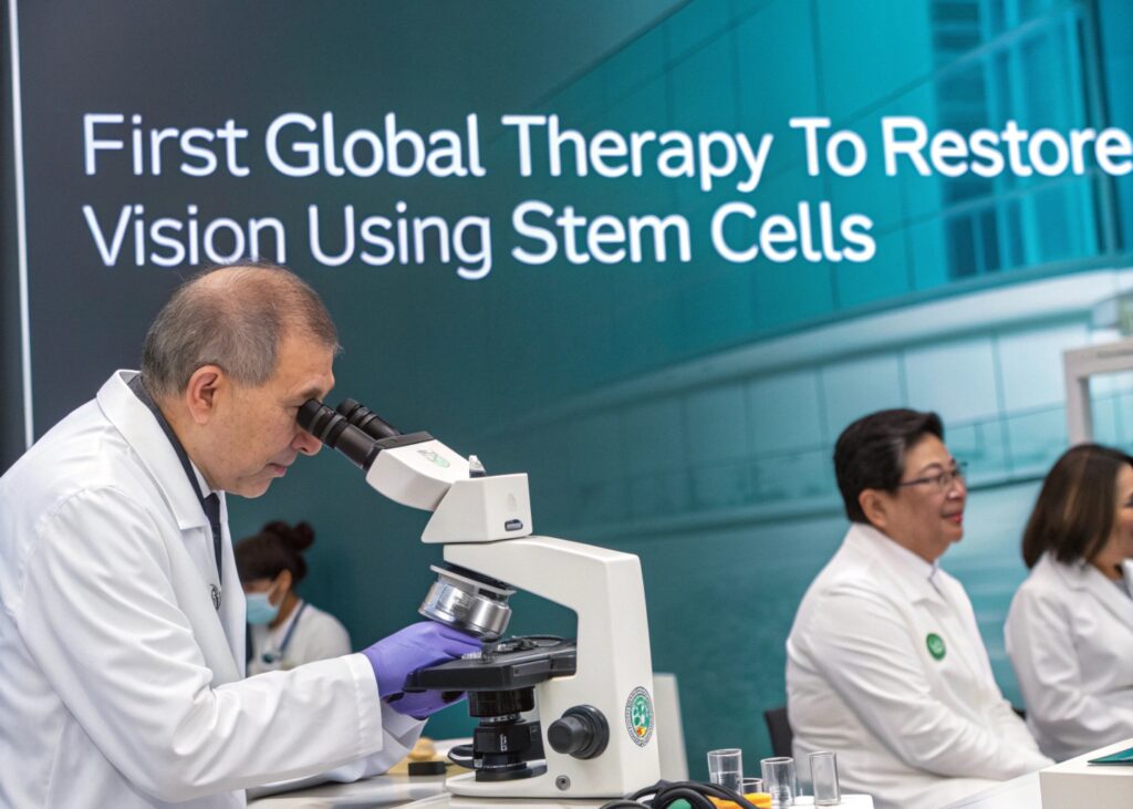 World’s first stem cell therapy to restore vision