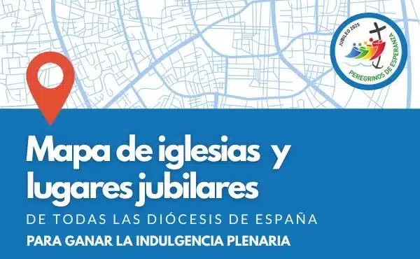 Mapa de las iglesias u otros lugares jubilares