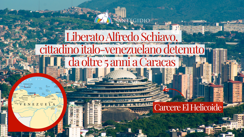 Alfredo Schiavo e la comunità ringraziano il presidente Maduro per averne consentito la liberazione