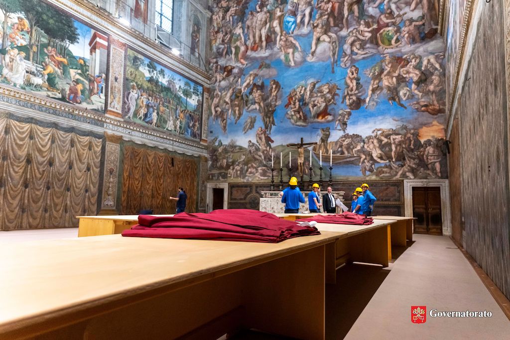 The Sistine Chapel’s Preparation for the Conclave