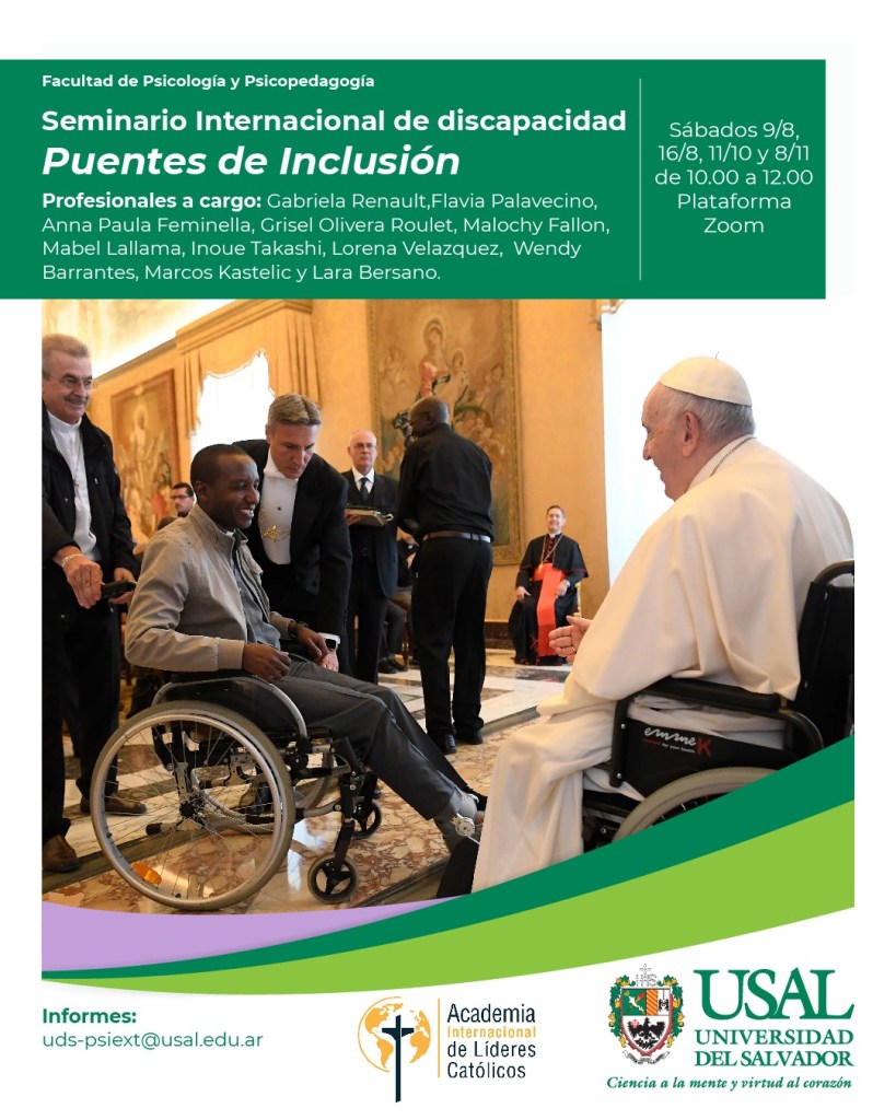 Lanzan Seminario Internacional “Puentes de Inclusión” para profundizar el enfoque pastoral y social de la discapacidad