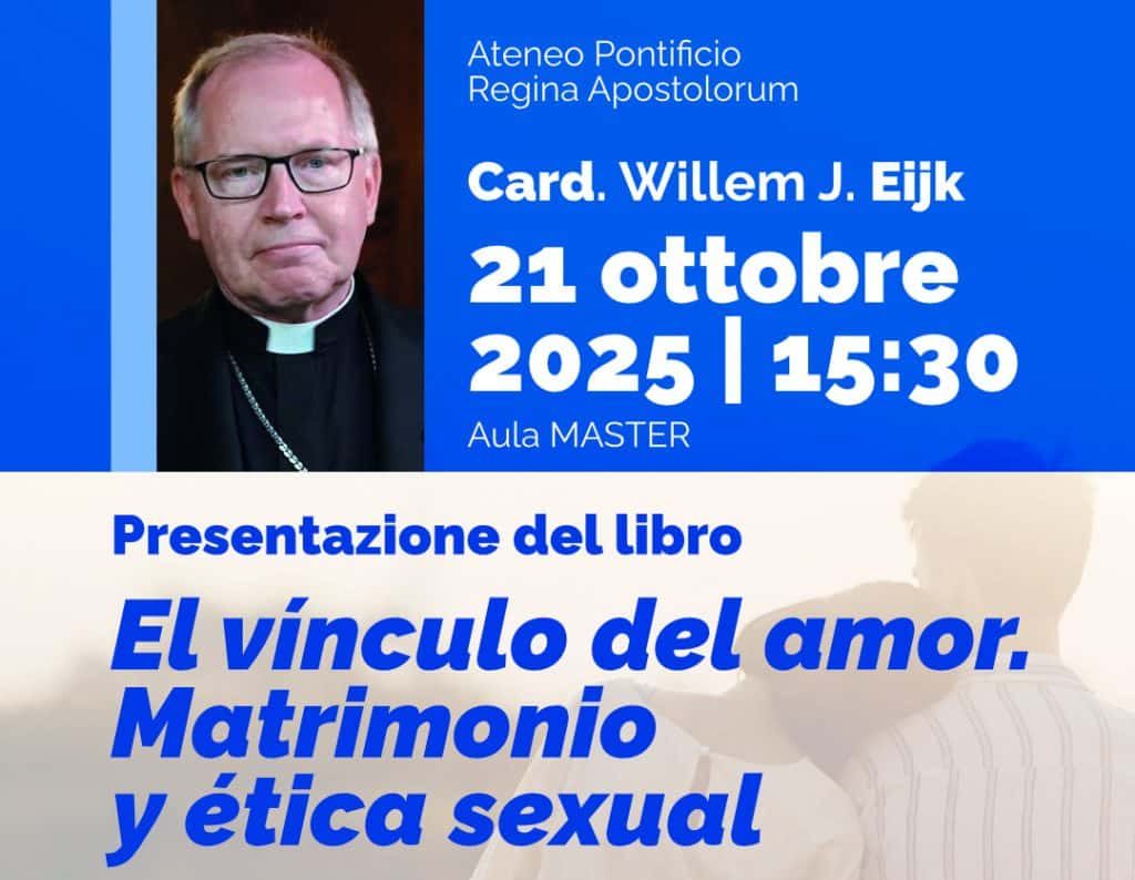 “The Bond of Love.” Presentation in Rome of Cardinal Eijk’s book on marriage and sexual ethics